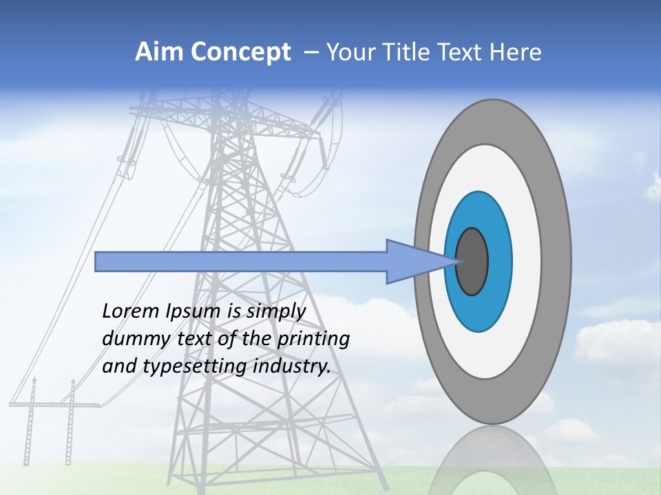 Industrial Pylon Industry PowerPoint Template