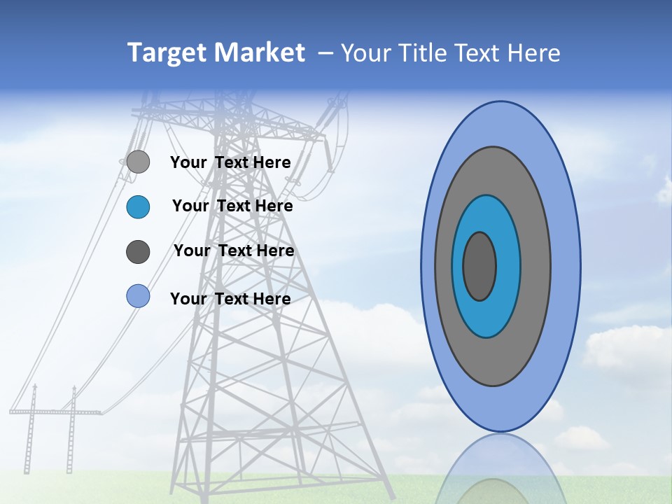 Industrial Pylon Industry PowerPoint Template