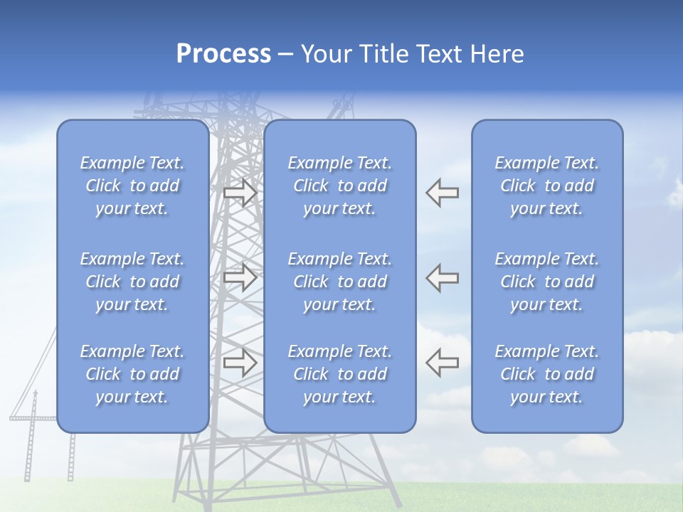 Industrial Pylon Industry PowerPoint Template