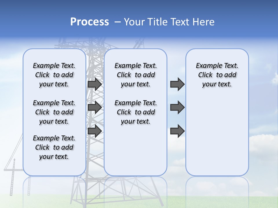 Industrial Pylon Industry PowerPoint Template
