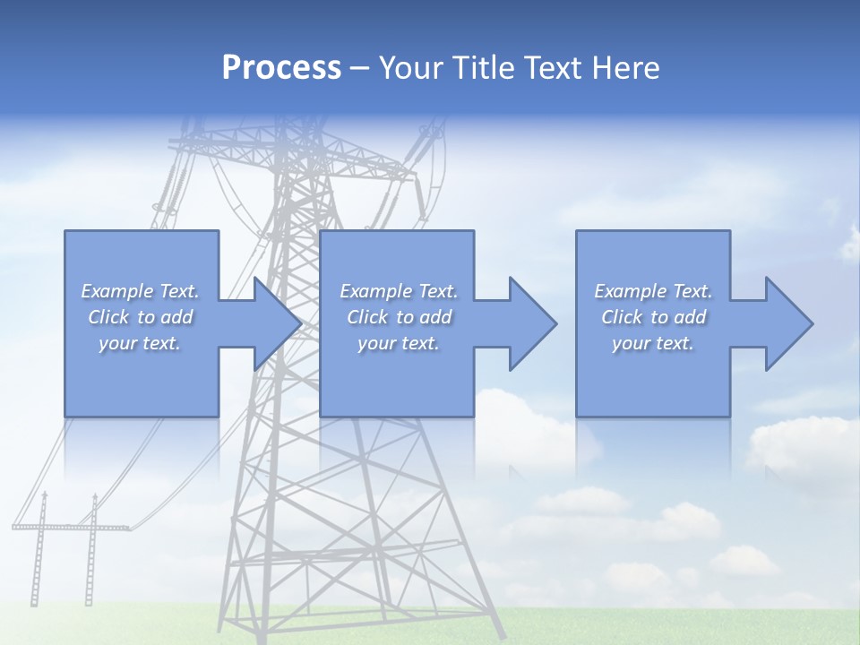 Industrial Pylon Industry PowerPoint Template