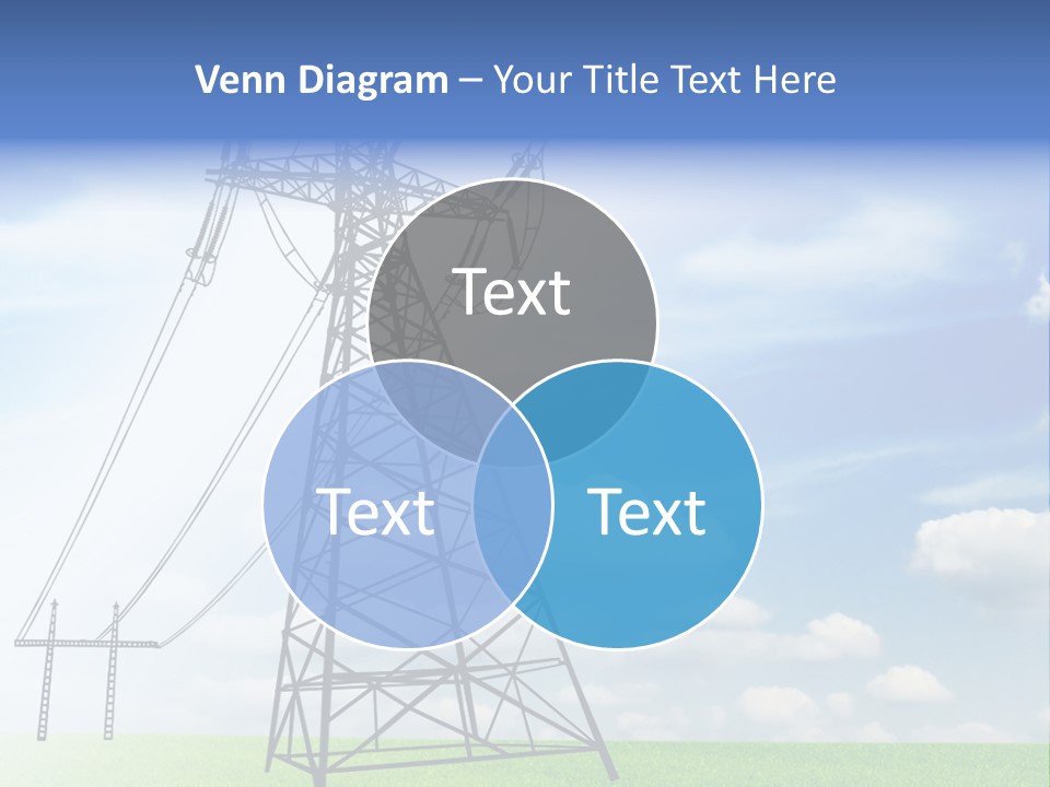 Industrial Pylon Industry PowerPoint Template