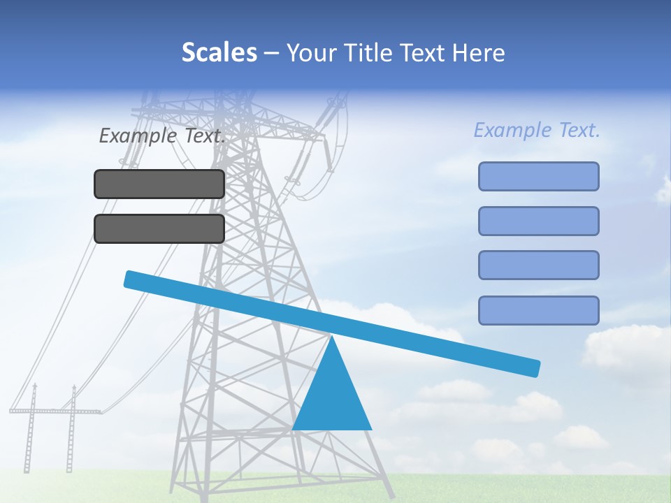 Industrial Pylon Industry PowerPoint Template