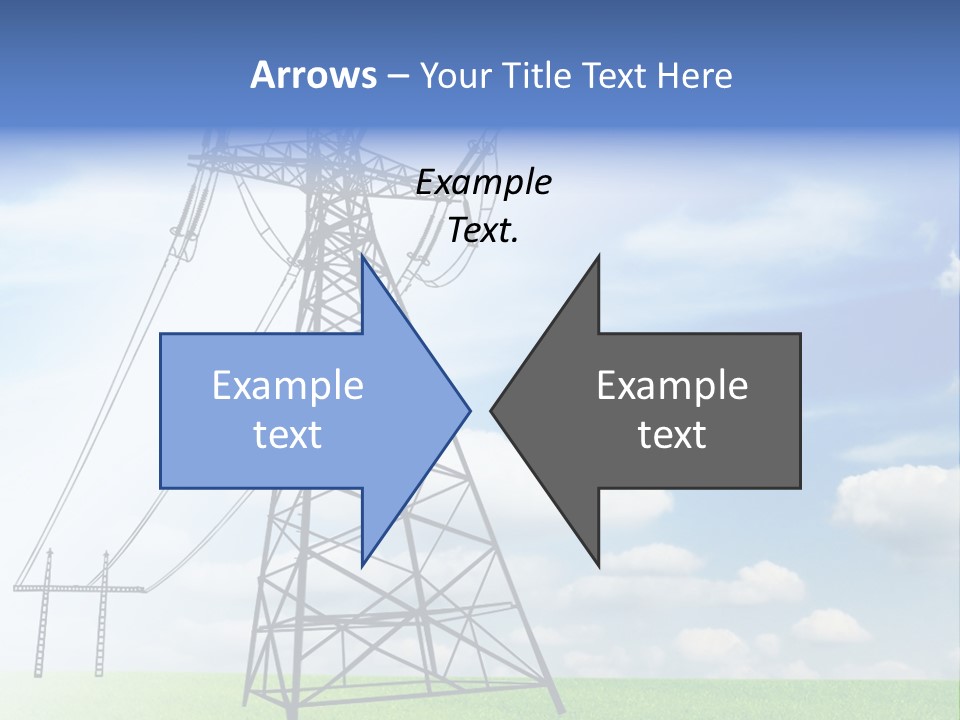 Industrial Pylon Industry PowerPoint Template