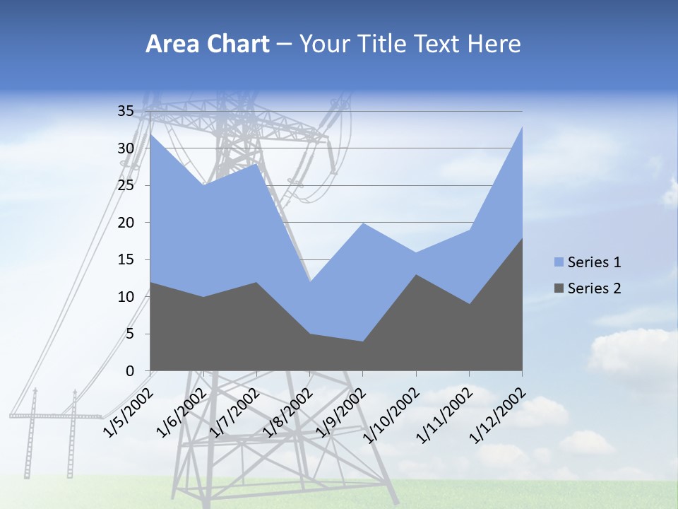 Industrial Pylon Industry PowerPoint Template
