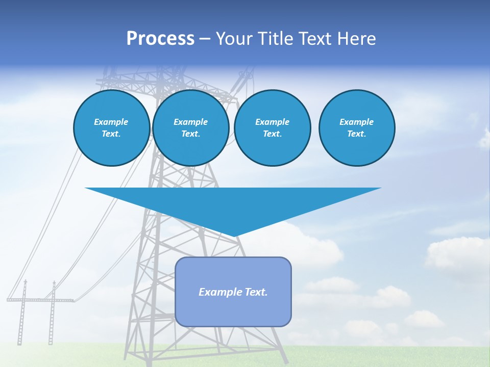 Industrial Pylon Industry PowerPoint Template