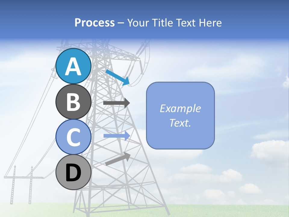Industrial Pylon Industry PowerPoint Template