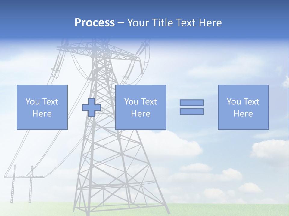 Industrial Pylon Industry PowerPoint Template