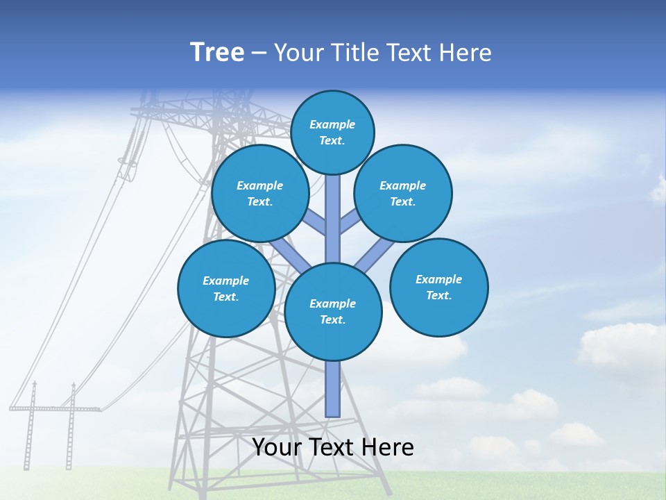 Industrial Pylon Industry PowerPoint Template