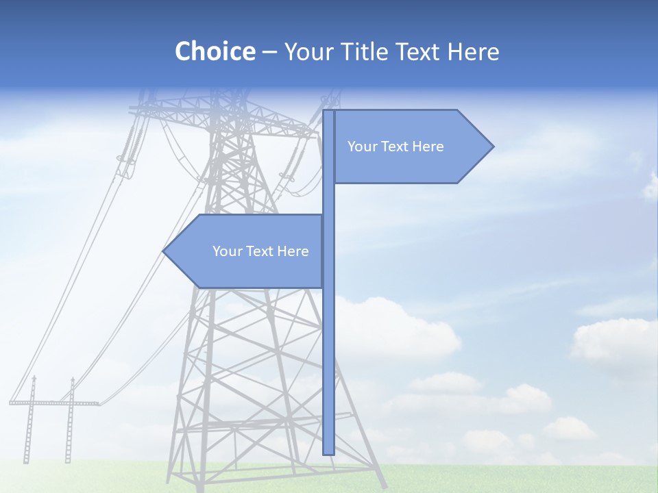 Industrial Pylon Industry PowerPoint Template