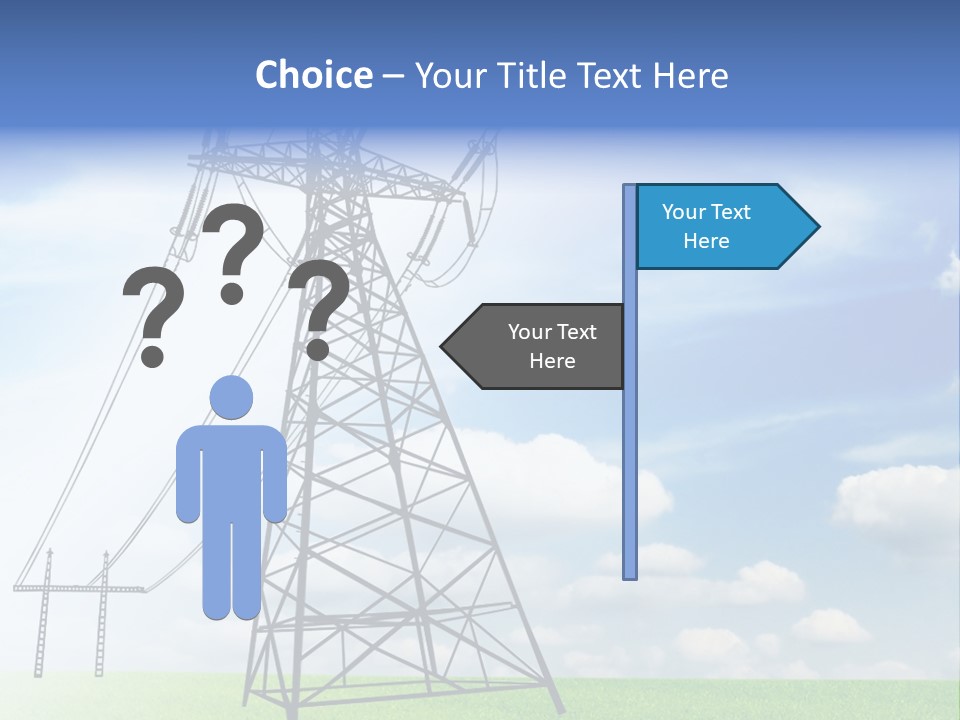 Industrial Pylon Industry PowerPoint Template