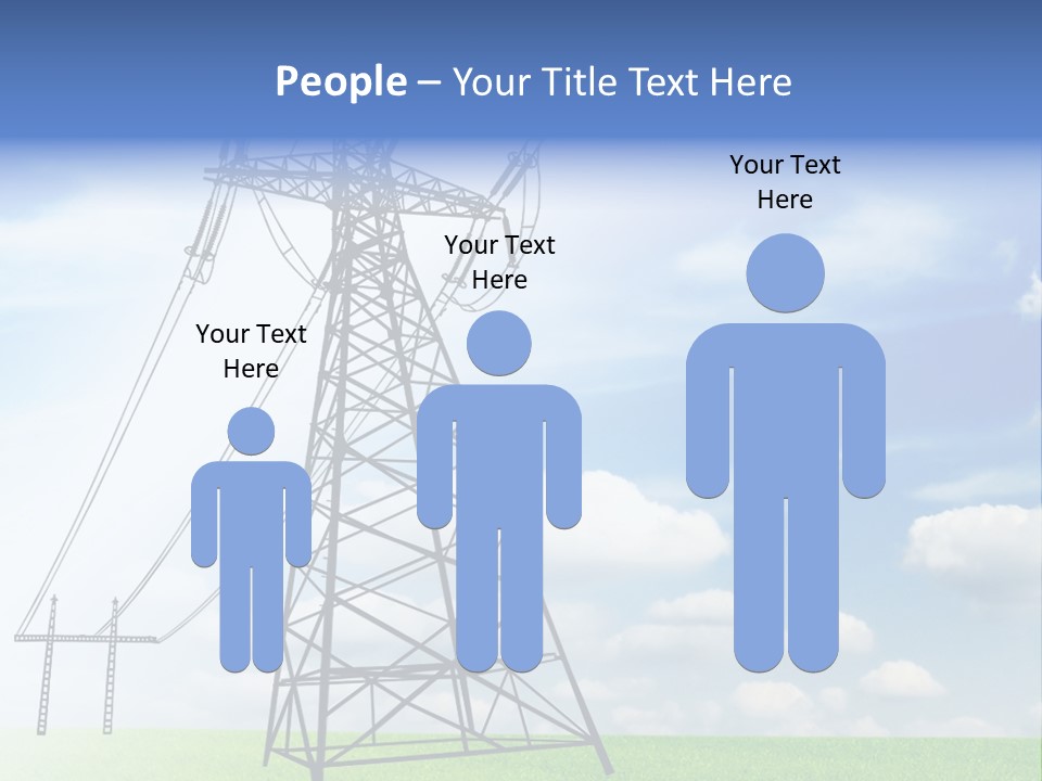 Industrial Pylon Industry PowerPoint Template