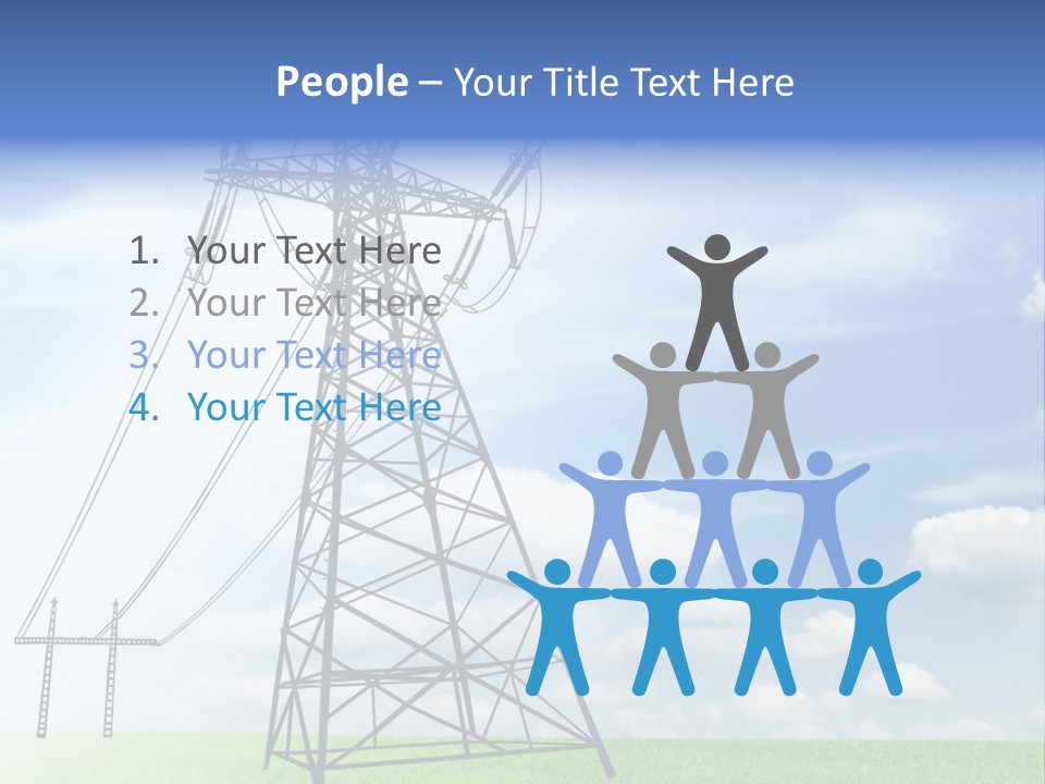 Industrial Pylon Industry PowerPoint Template