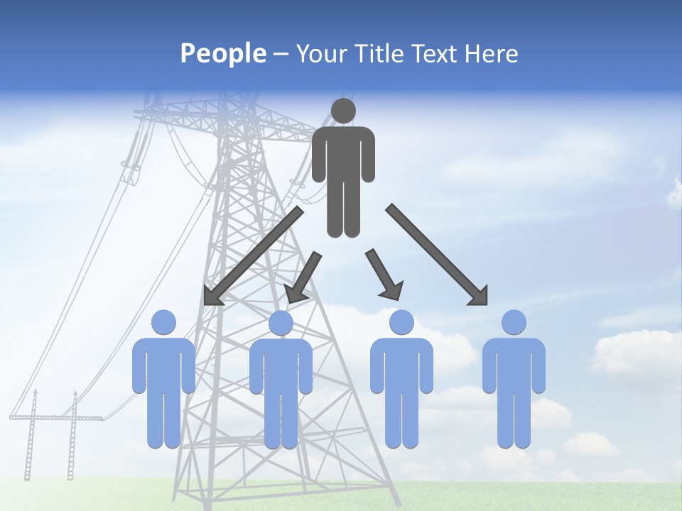 Industrial Pylon Industry PowerPoint Template