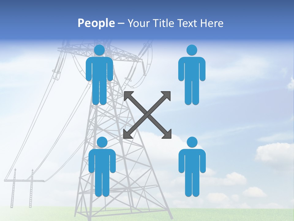 Industrial Pylon Industry PowerPoint Template