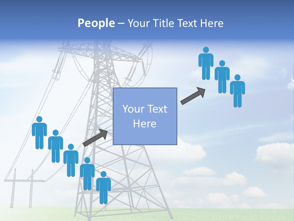 Industrial Pylon Industry PowerPoint Template
