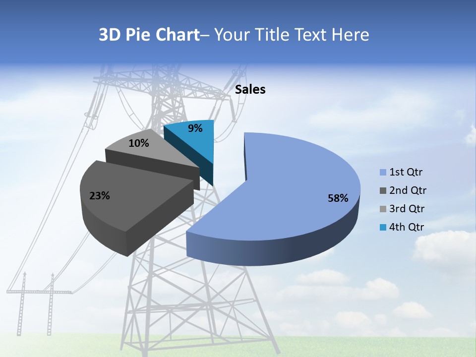 Industrial Pylon Industry PowerPoint Template