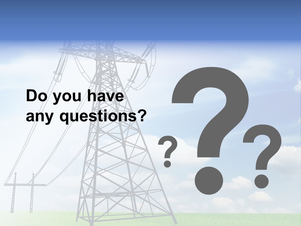 Industrial Pylon Industry PowerPoint Template