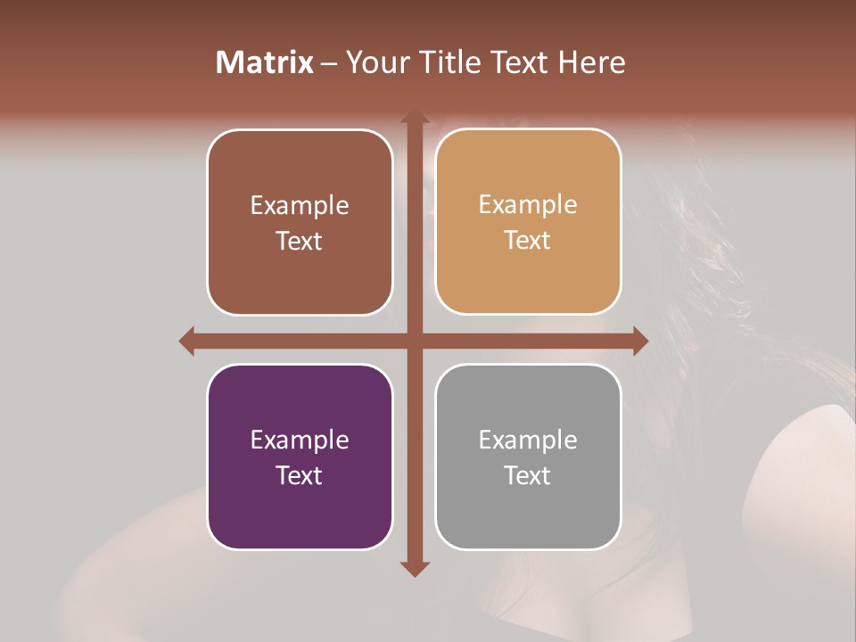 Caucasian Gorgeous Background PowerPoint Template