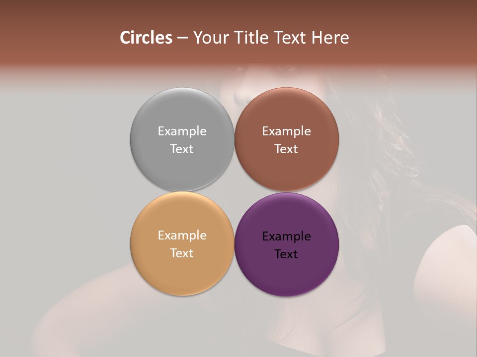 Caucasian Gorgeous Background PowerPoint Template