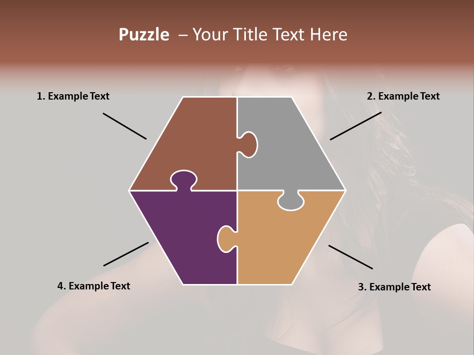 Caucasian Gorgeous Background PowerPoint Template