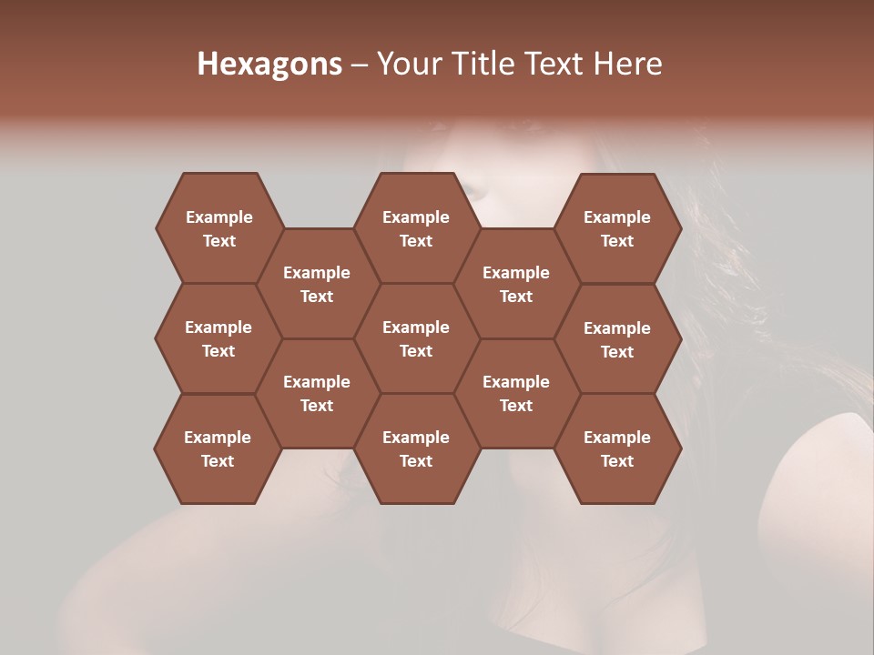 Caucasian Gorgeous Background PowerPoint Template