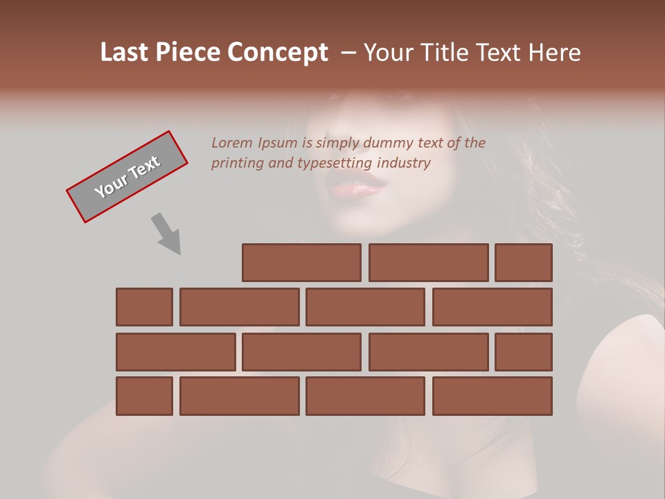 Caucasian Gorgeous Background PowerPoint Template