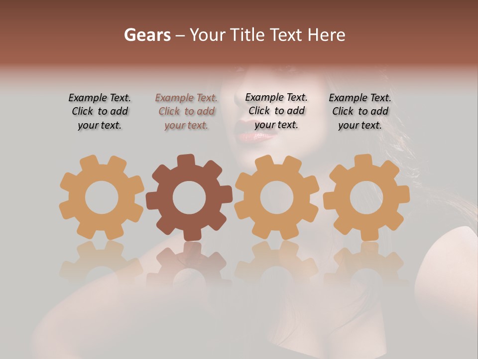 Caucasian Gorgeous Background PowerPoint Template