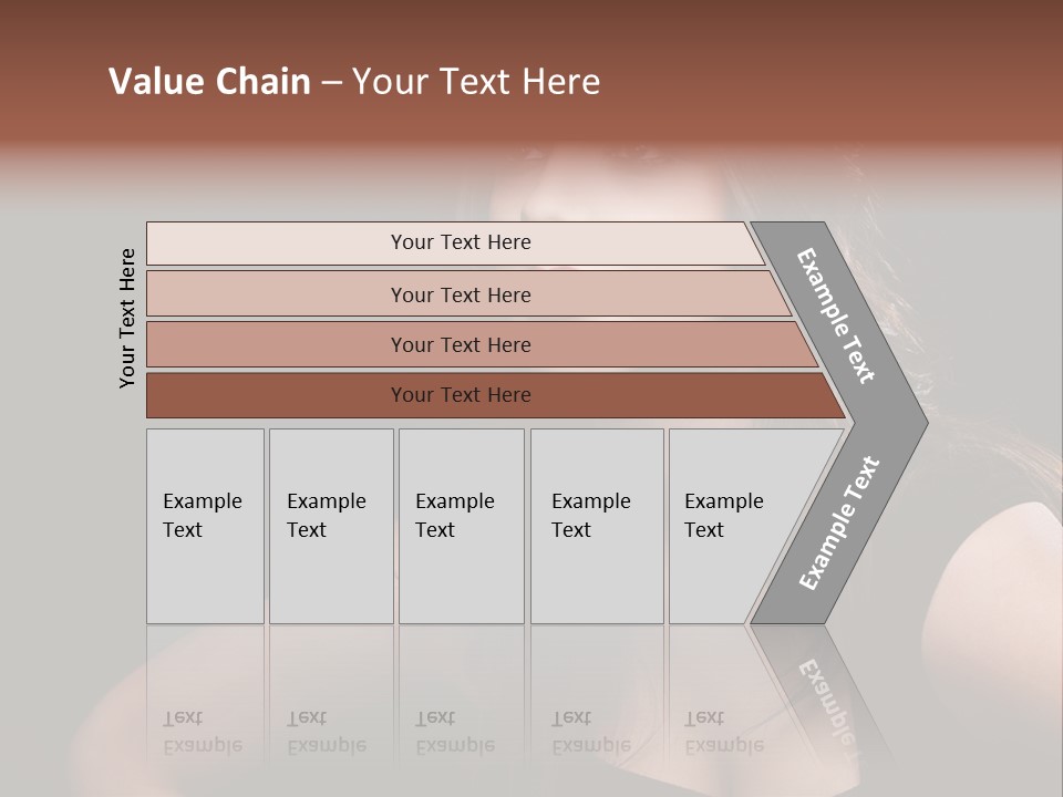 Caucasian Gorgeous Background PowerPoint Template