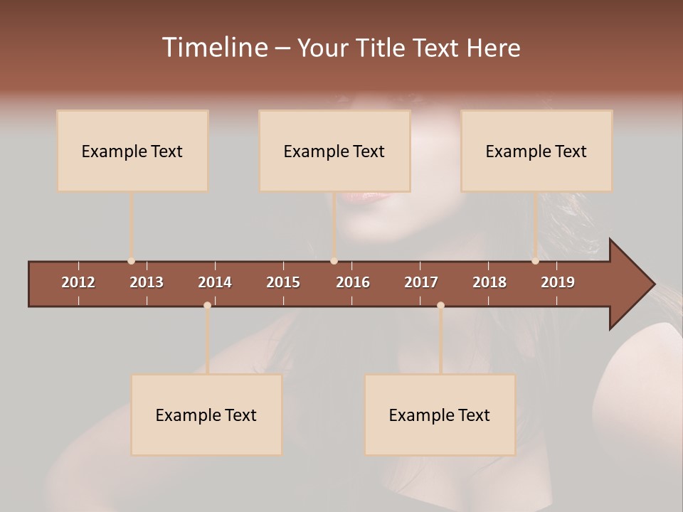 Caucasian Gorgeous Background PowerPoint Template