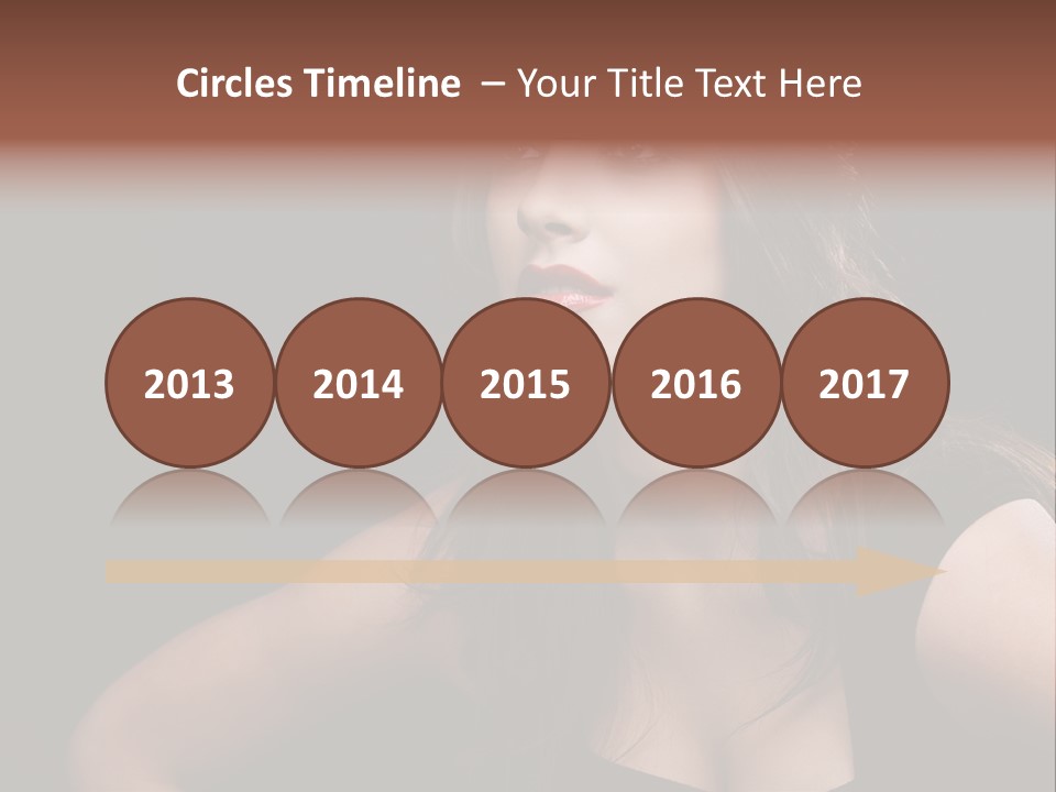 Caucasian Gorgeous Background PowerPoint Template