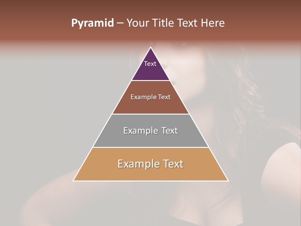 Caucasian Gorgeous Background PowerPoint Template