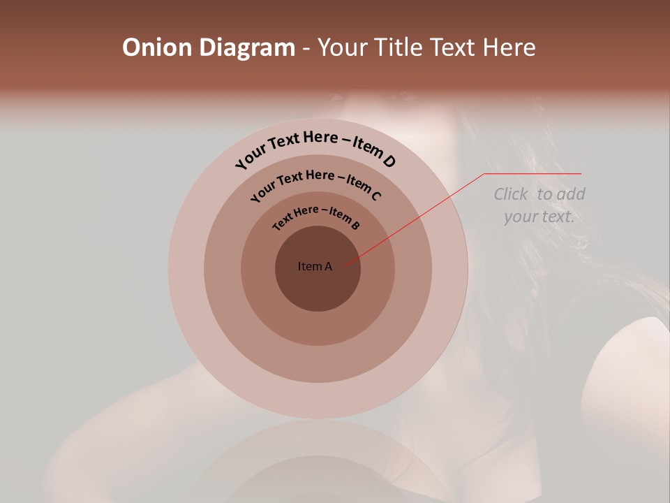 Caucasian Gorgeous Background PowerPoint Template