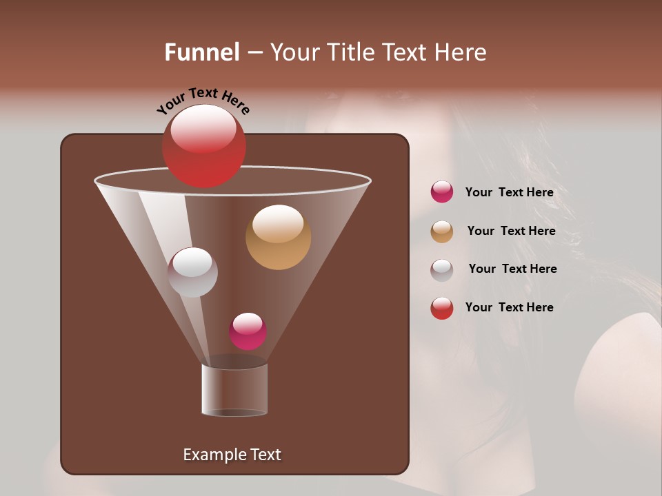 Caucasian Gorgeous Background PowerPoint Template