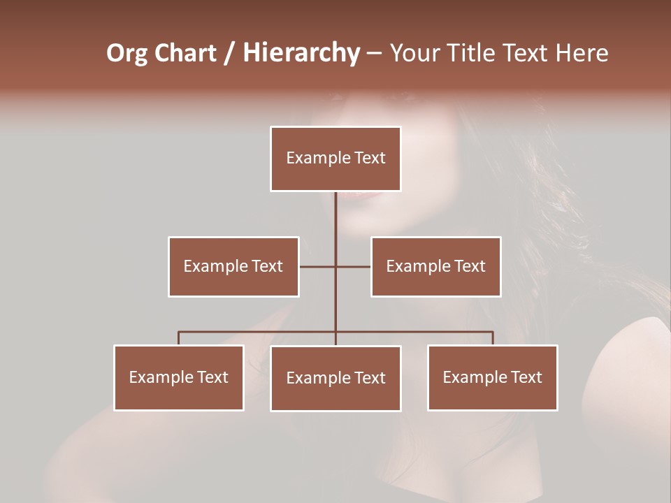 Caucasian Gorgeous Background PowerPoint Template