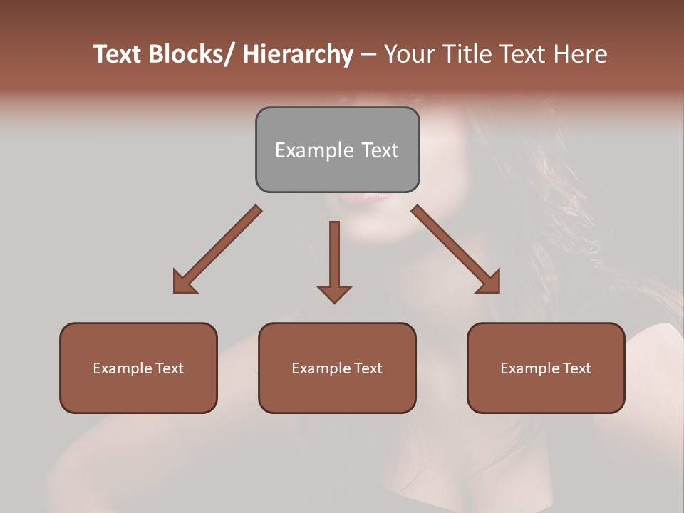 Caucasian Gorgeous Background PowerPoint Template