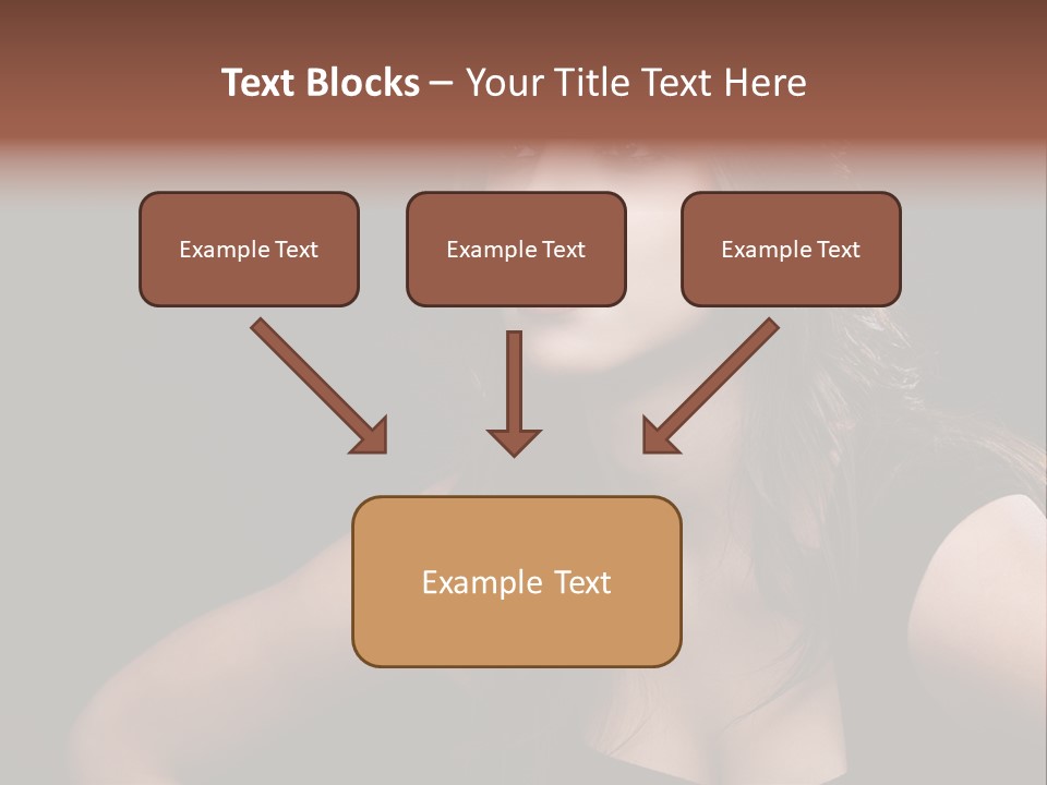 Caucasian Gorgeous Background PowerPoint Template