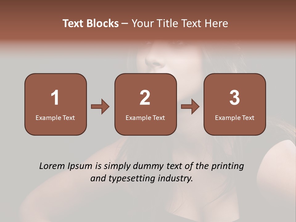 Caucasian Gorgeous Background PowerPoint Template