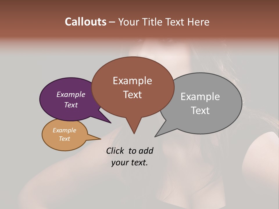 Caucasian Gorgeous Background PowerPoint Template