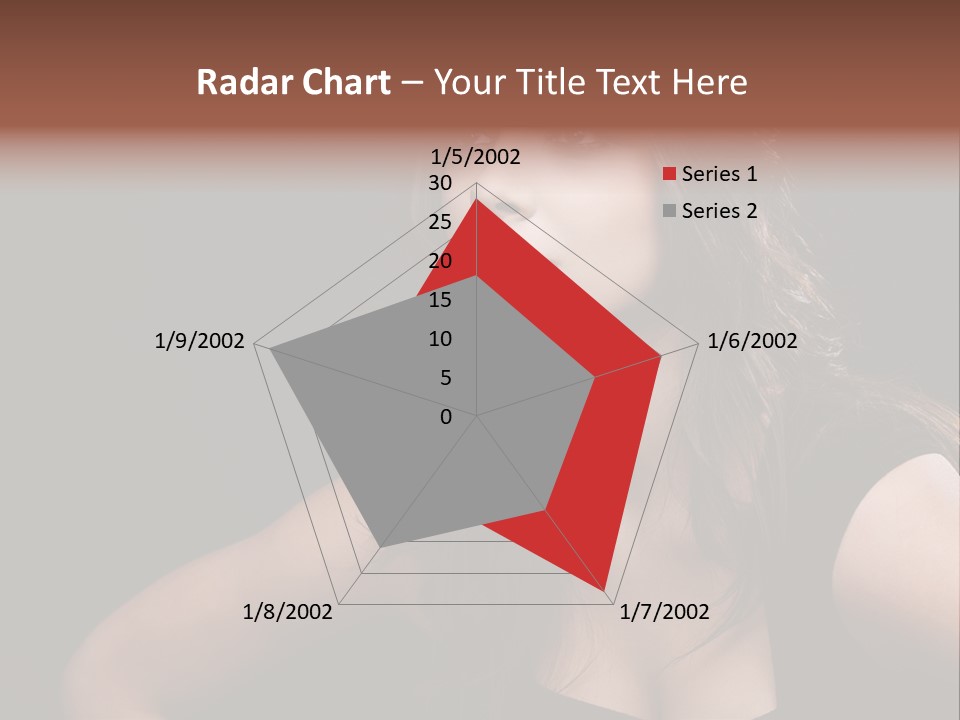 Caucasian Gorgeous Background PowerPoint Template