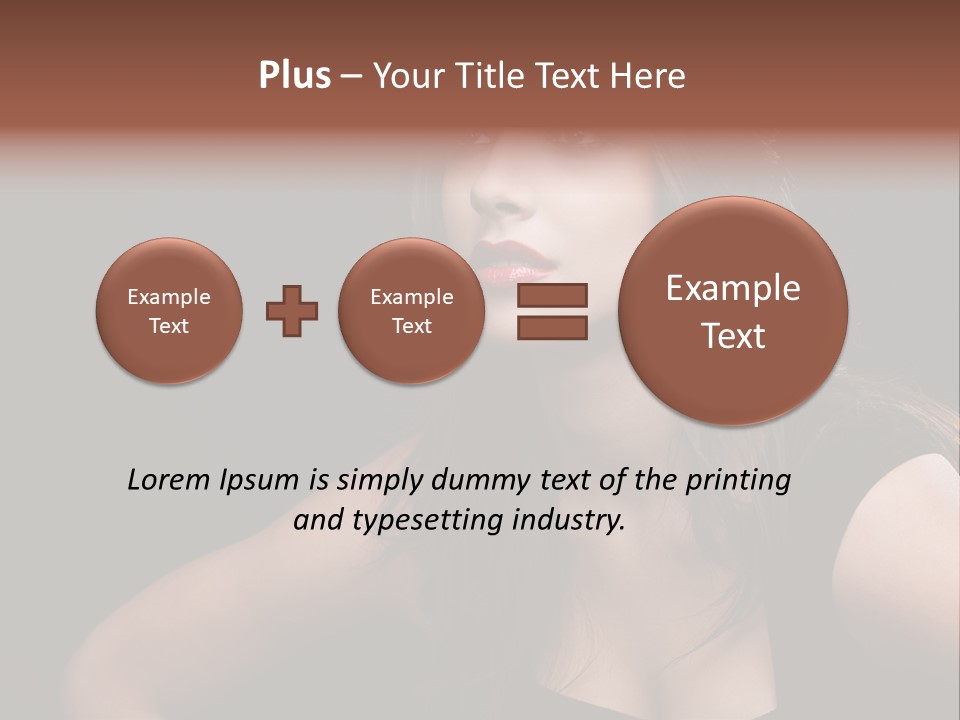 Caucasian Gorgeous Background PowerPoint Template