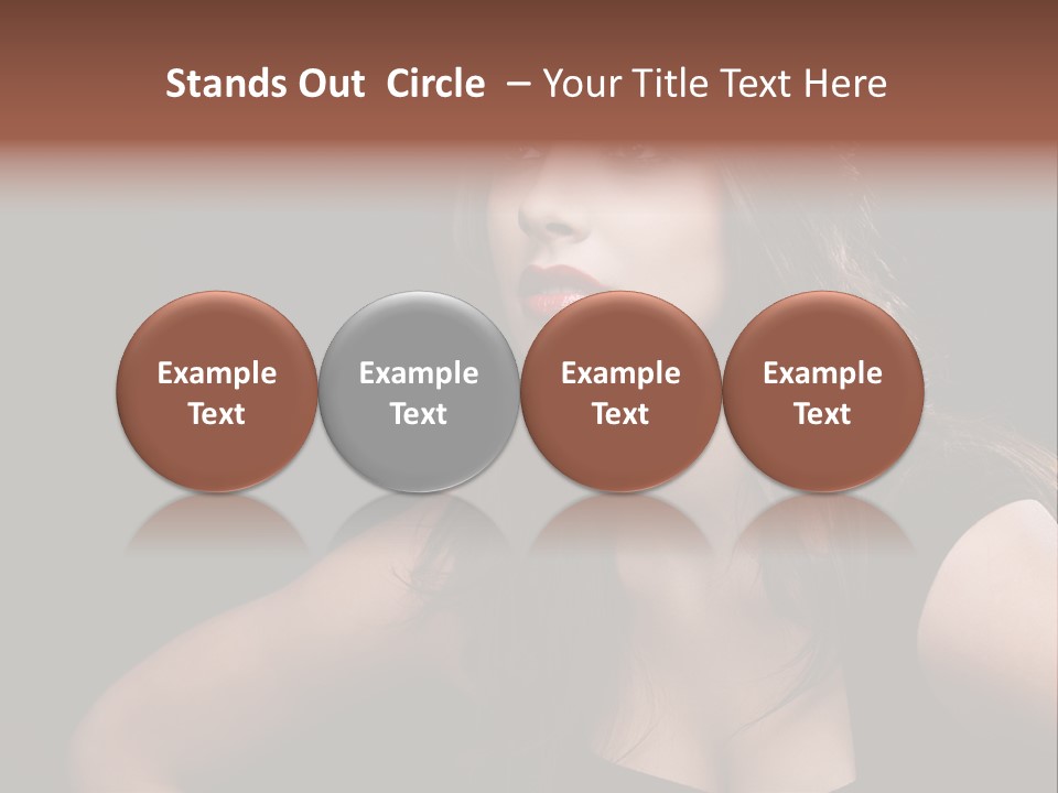 Caucasian Gorgeous Background PowerPoint Template