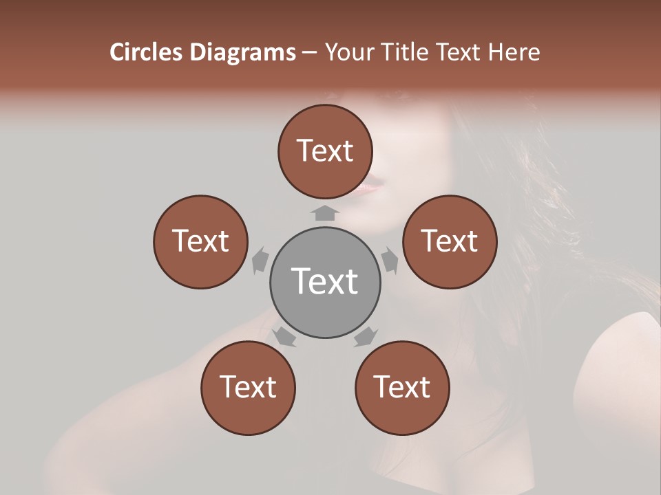 Caucasian Gorgeous Background PowerPoint Template