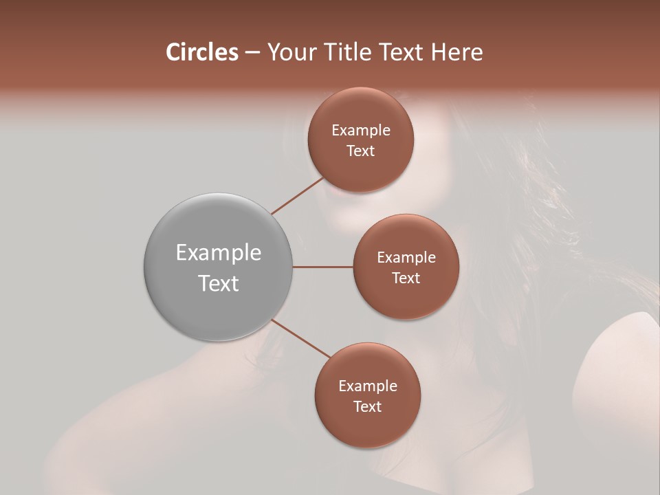 Caucasian Gorgeous Background PowerPoint Template