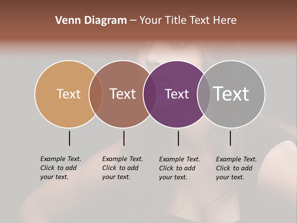 Caucasian Gorgeous Background PowerPoint Template