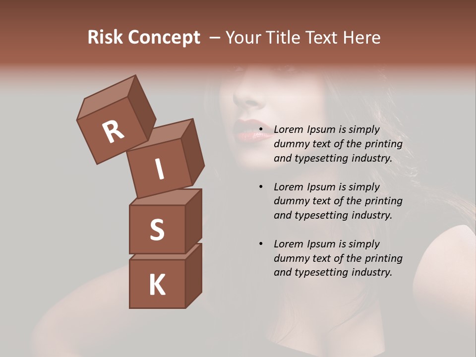 Caucasian Gorgeous Background PowerPoint Template