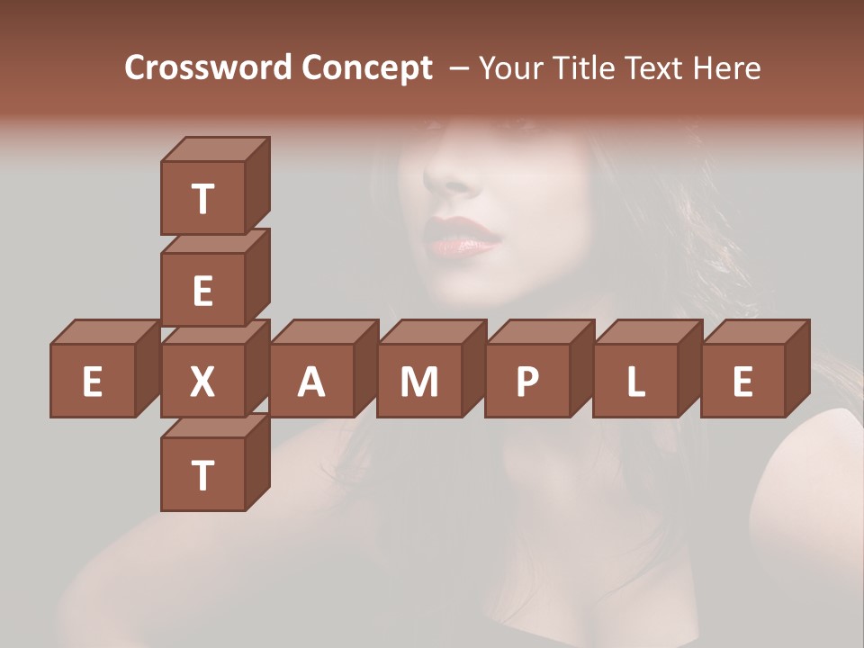 Caucasian Gorgeous Background PowerPoint Template