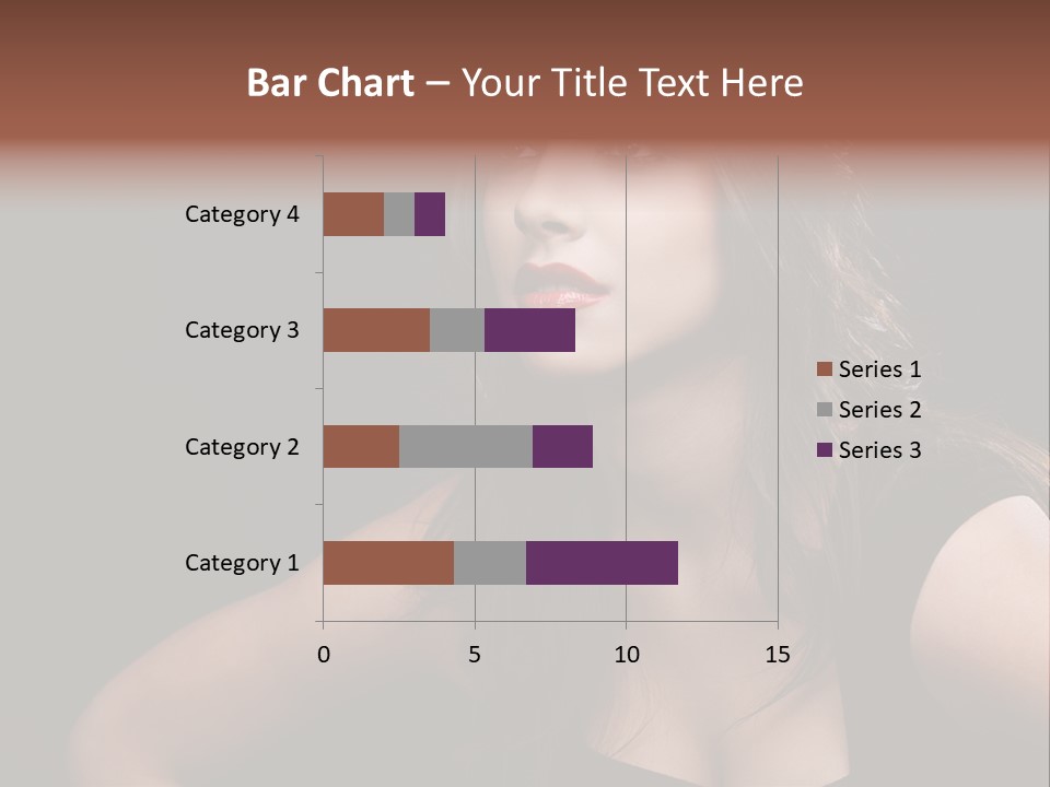 Caucasian Gorgeous Background PowerPoint Template