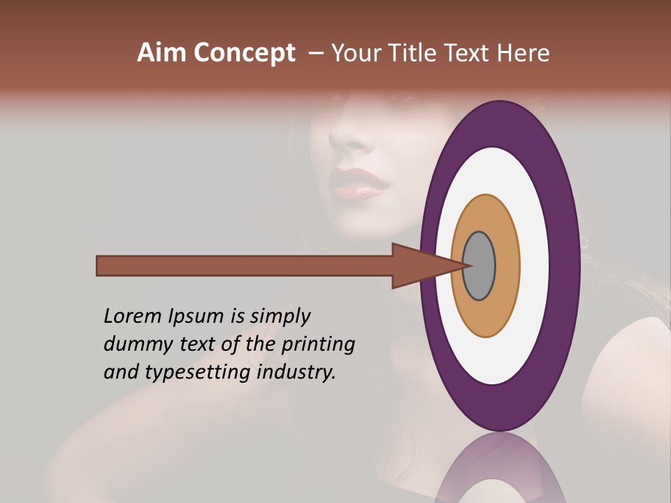 Caucasian Gorgeous Background PowerPoint Template