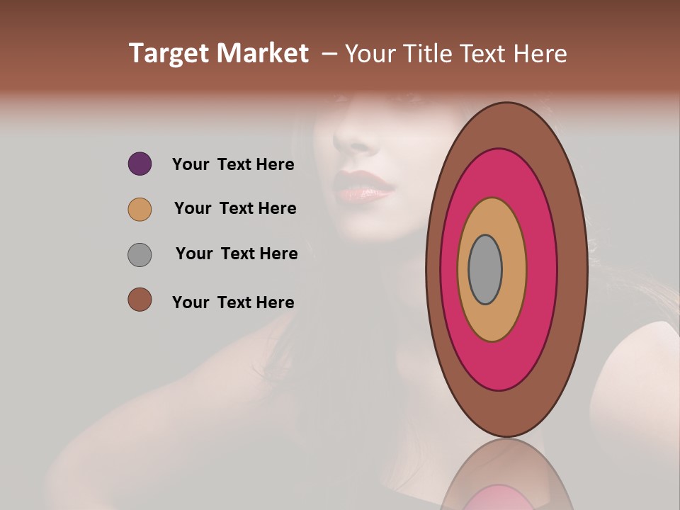 Caucasian Gorgeous Background PowerPoint Template